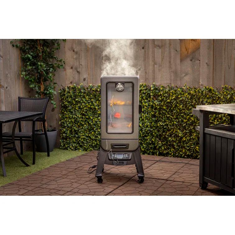 Pit Boss Pit Boss 3-Series Electric Vertical Smoker, Silver Hammertone