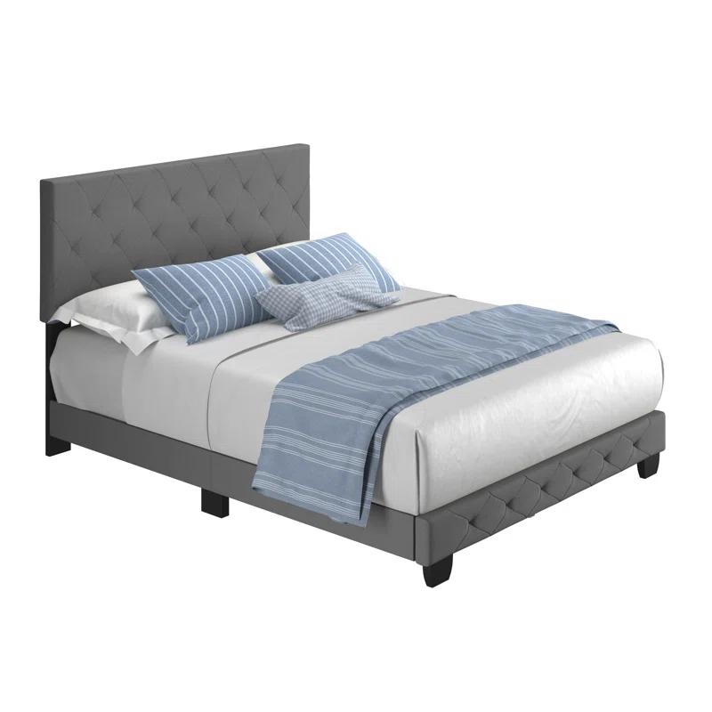 Boyd Sleep Boyd Sleep Chloe Linen Upholstered Bed Frame with Adjustable Headboard, Sturdy Wood Slat System, No Box Spring Required