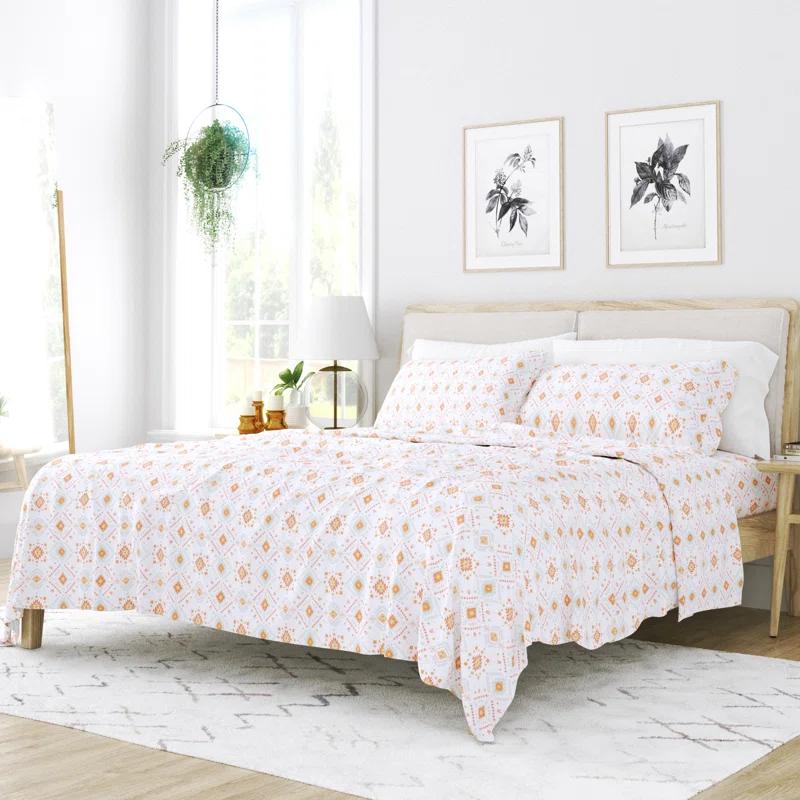 Becky Cameron Home Aztec Dreams Pattern Microfiber Sheet Set