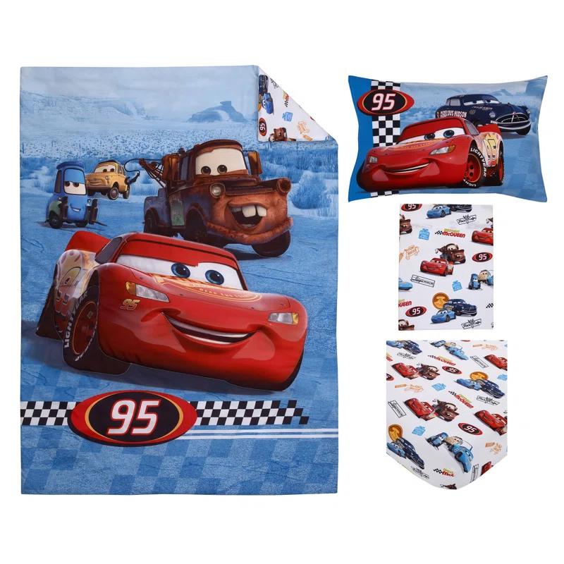 Disney Cars Radiator Springs Reversible Characters Toddler Bedding Set