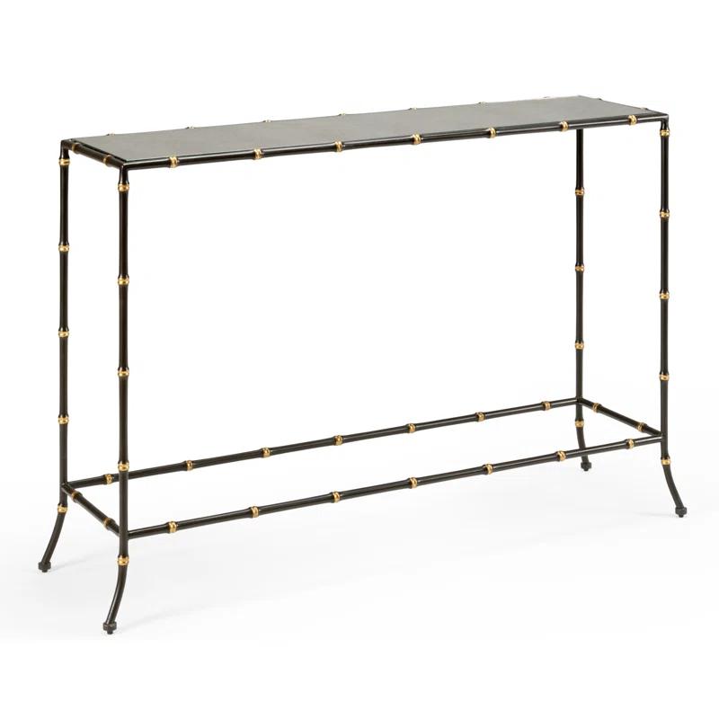 Chelsea House Saigon 51'' Glass Top Console Table