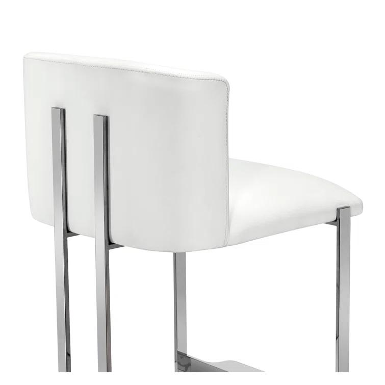 Interlude Banks Upholstered Counter Stool with Metal Frame