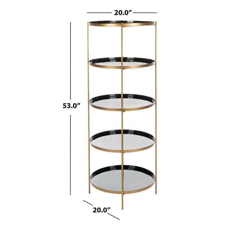 Everly Quinn Enamel Etagere Bookcase