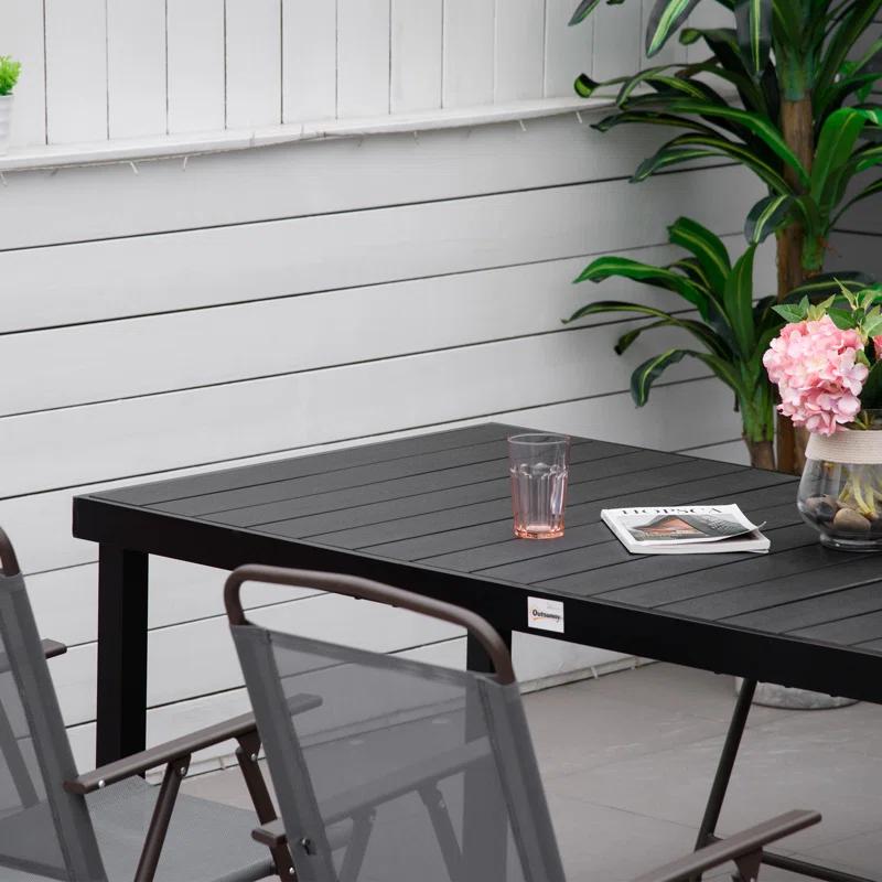 Outsunny Rectangular Outdoor Dining Table