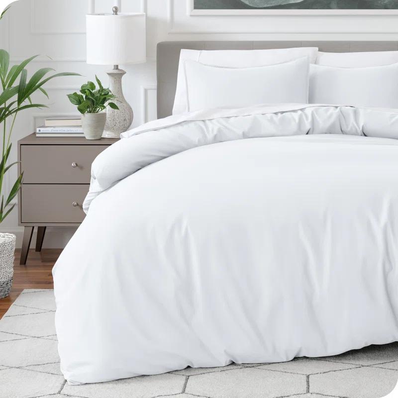 Bare Home Washed Microfiber Duvet Cover Set