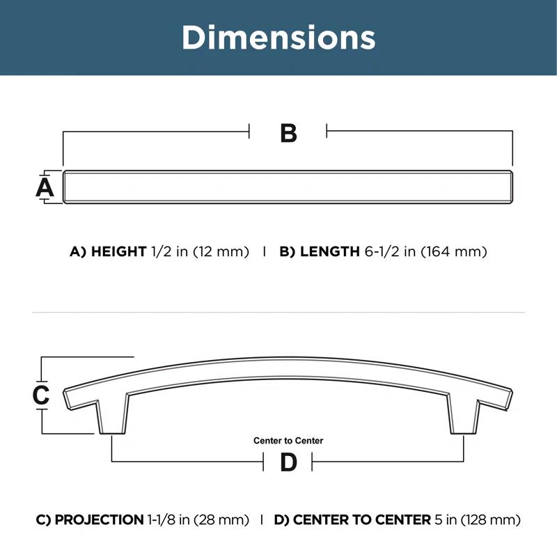 Franklin Brass Pierce 5 1/16" Center Bar Pull Multipack (Set of 10)
