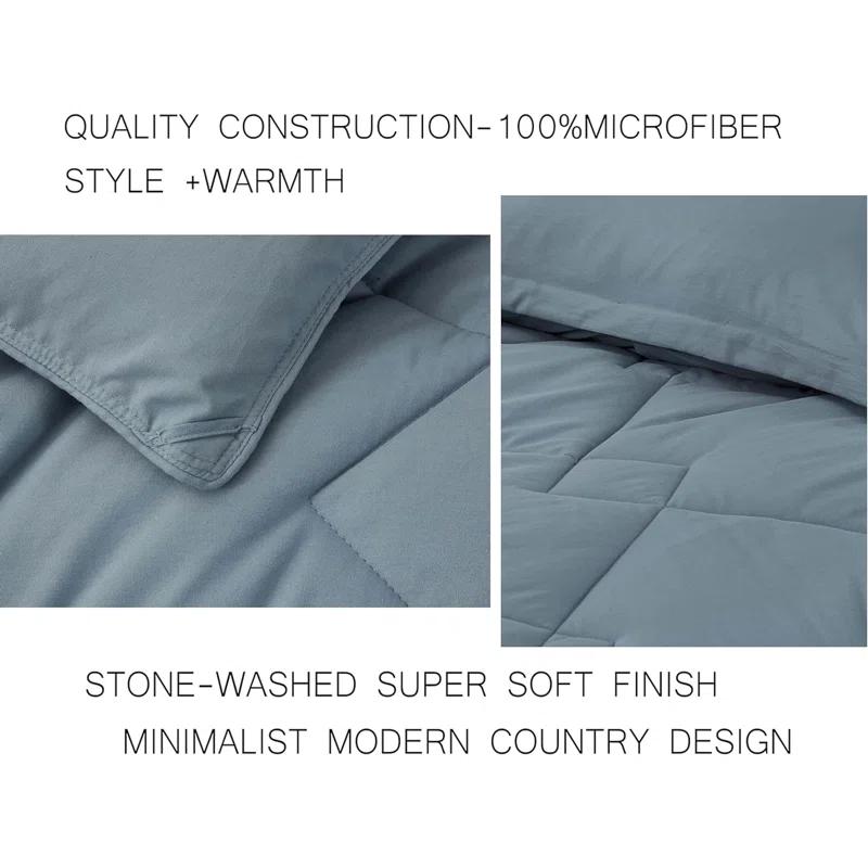 Chezmoi Collection Logan Solid Comforter Set