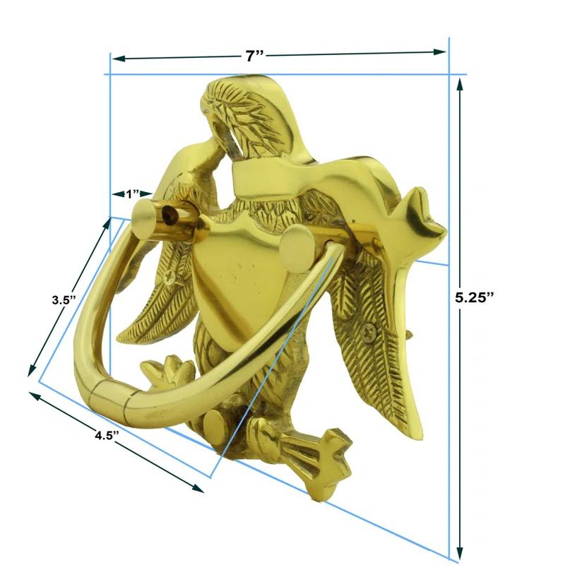 The Renovators Supply Inc. Renovators Supply Manufacturing Door Knockers for Front Door 5 1/4 in. Eagle Shaped