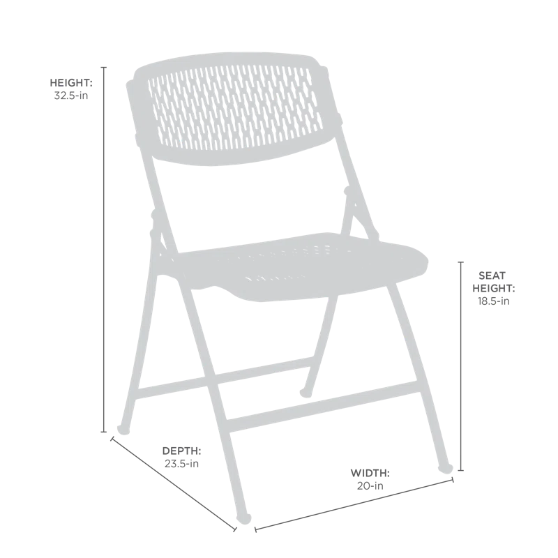 MityLite Flex One Plastic / Resin Folding Chair Set (Set of 4)