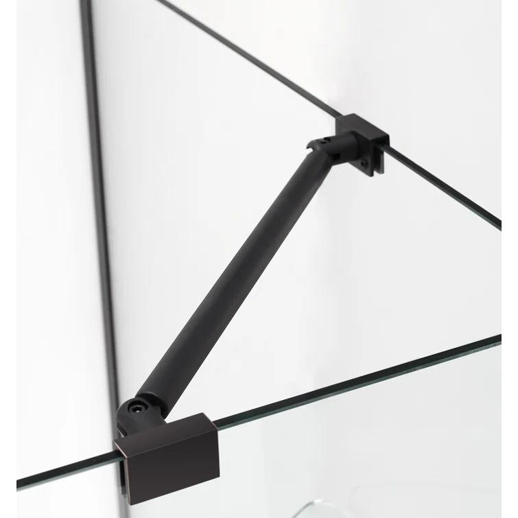 Aston Bromley 72" H Semi-Frameless Rectangle Reversible Shower Enclosure SEN967EZ-ORB-582232-10