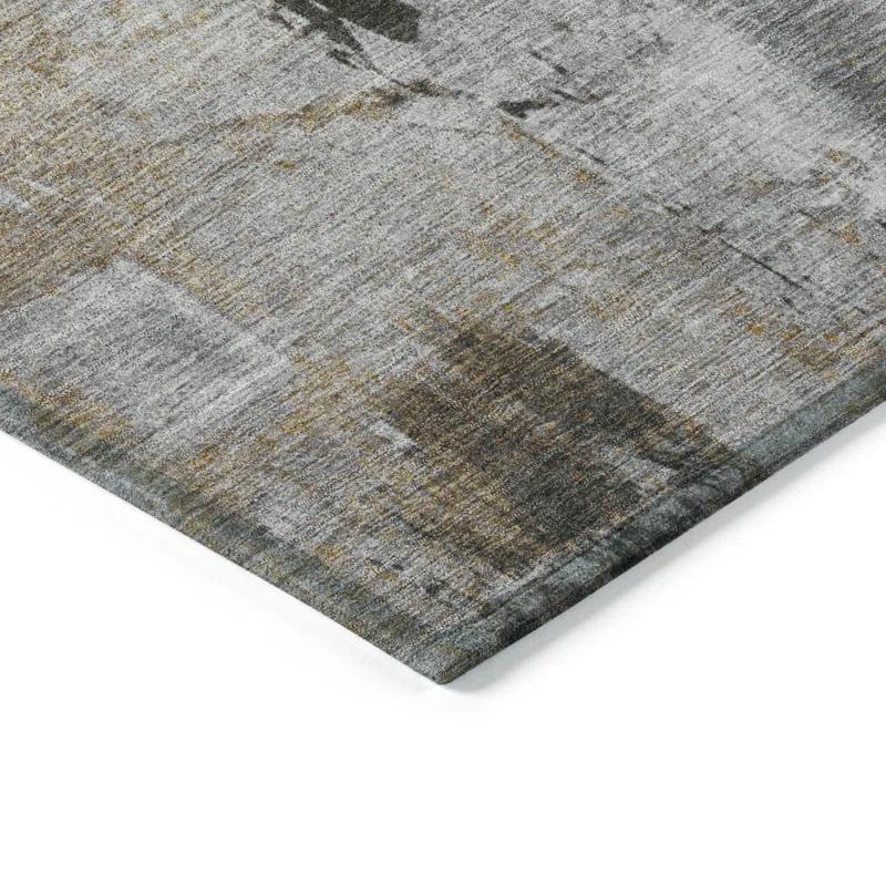 Machine Washable Indoor/Outdoor Chayden ACN989 Gray 1'8" x 2'6" Rug