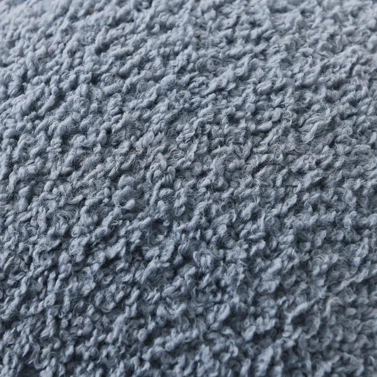 NordECO HOME Faux Fur Throw Pillow Covers Soft Teddy Polyester Square Throw Pillow Cover (Set of 2)