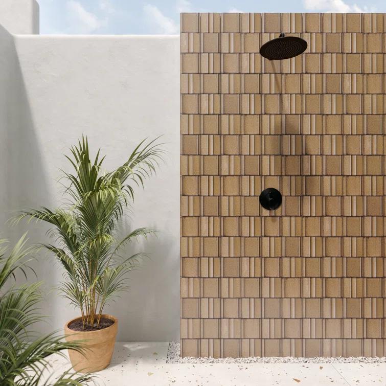 Ivy Hill Tile Metaru 5.82 In. X 5.82 In. 3D Metallic Look Matte Porcelain Wall Tile (7.82 Sq. Ft. / Case)