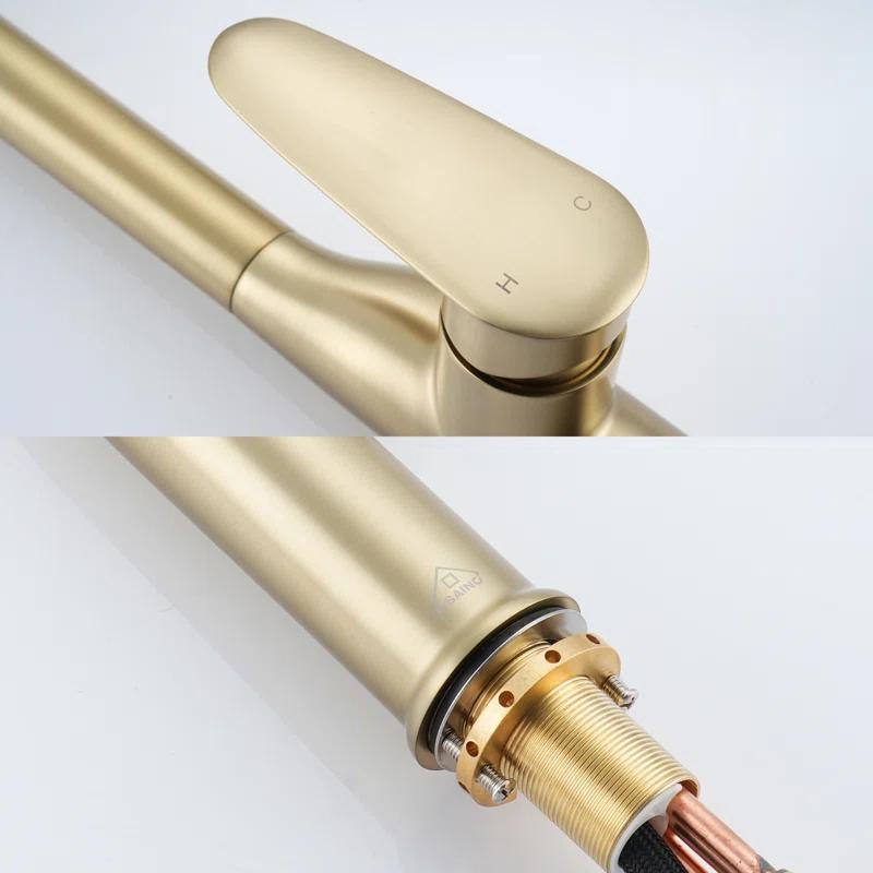 CASAINC CASAINC Single-Handle Pull-Down Kitchen Faucet Single Hole Faucet CA-D4171-BG