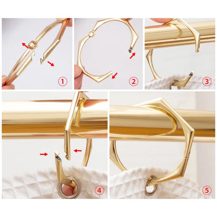 Utopia Alley Shower Curtain Hooks (Set of 12)