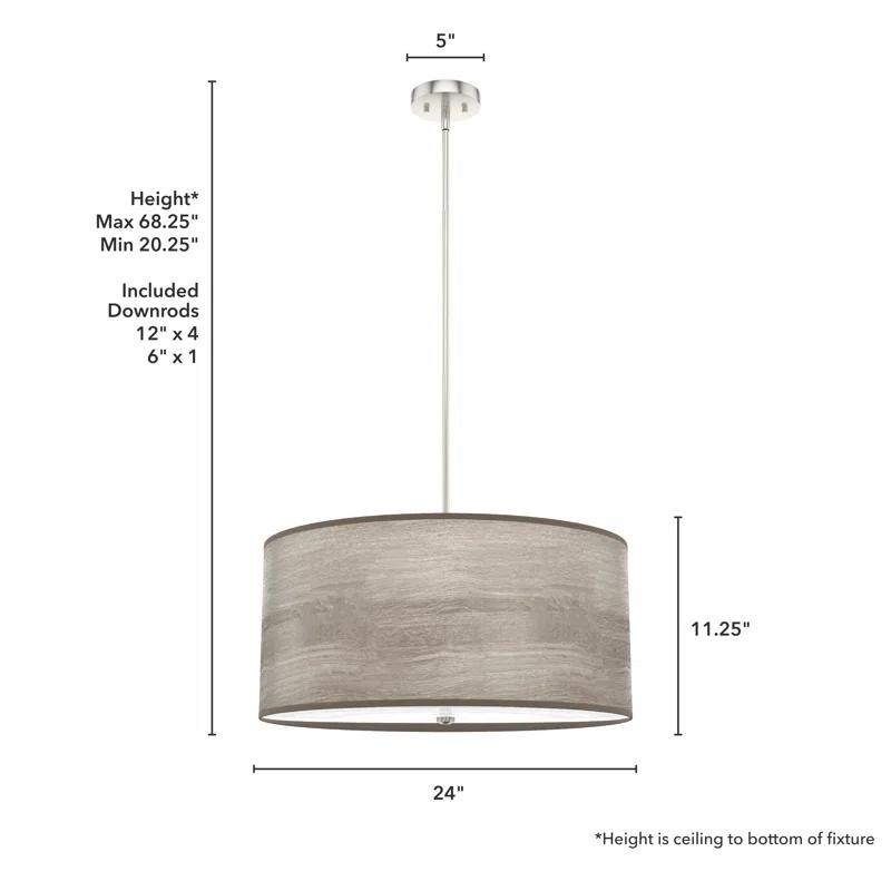 Solhaven 4 - Light Shaded Drum Pendant
