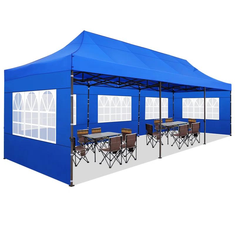 30 ft. W x 10 ft. D Real Heavy Duty Pop Up Canopy Outdoor Wedding Party Tent with 8 Sidewalls