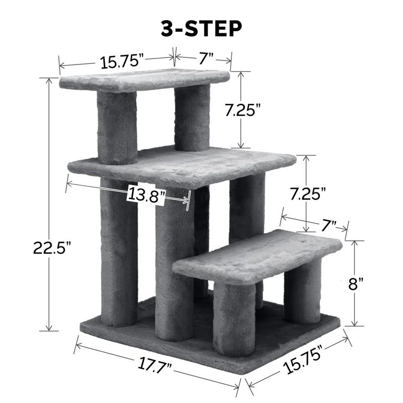 FurHaven Stairs With 3 Steps