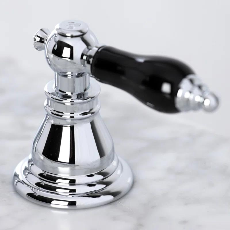 Kingston Brass Duchess Two-Handle 3-Hole Deck Mount Widespread Bathroom Faucet with Pop-Up Drain