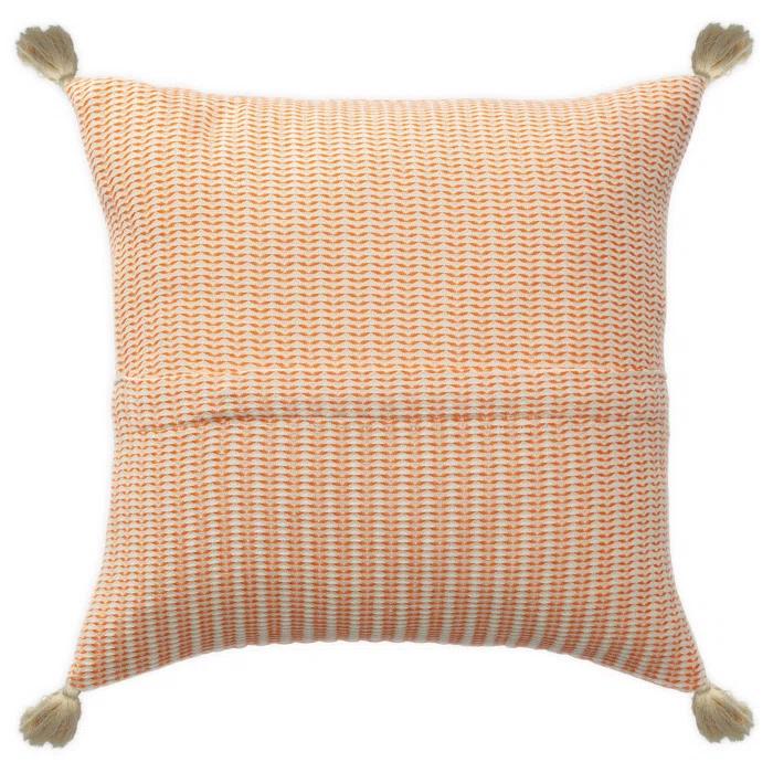 Brenly Turkish Cotton Striped Square Throw Pillow