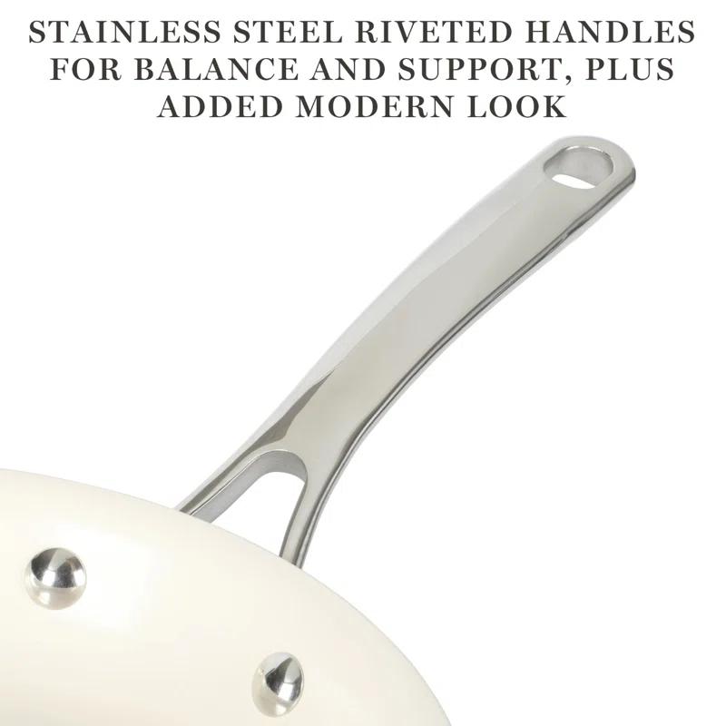 Martha Stewart Galway 10 Piece Aluminum Cookware Set w/Alum Lid