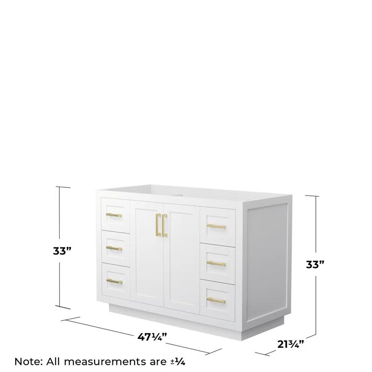Wyndham Collection Miranda 47.25" Freestanding Single Bathroom Vanity Base Only