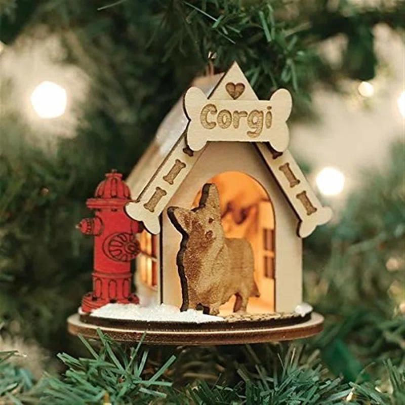 Old World Christmas Wood Animals Hanging Figurine Ornament