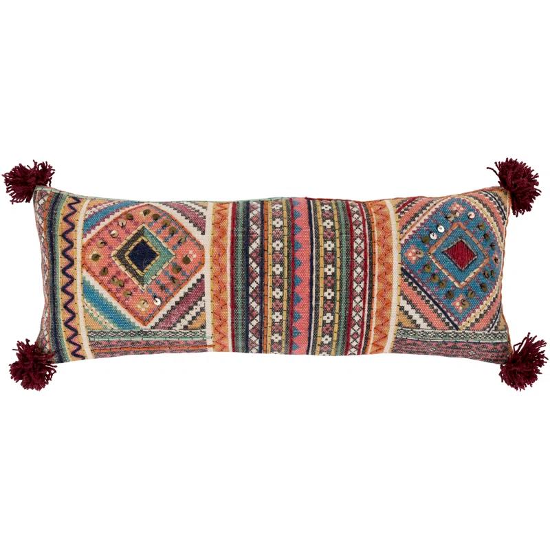 Livabliss Lena Moroccan Cotton Reversible Pillow Cover