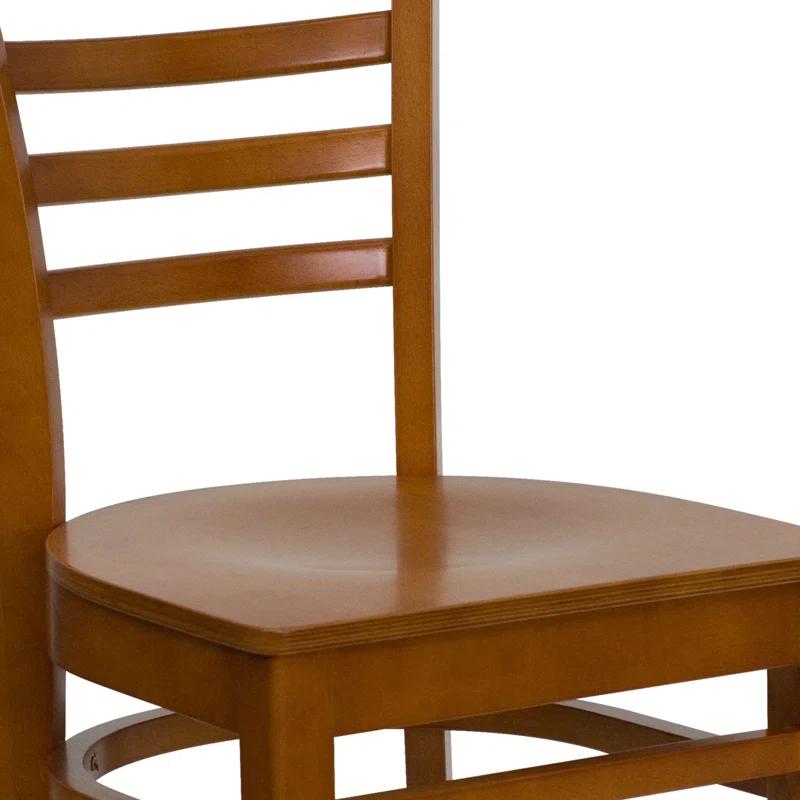 Red Barrel Studio® Ladder Back Wooden Restaurant Chair