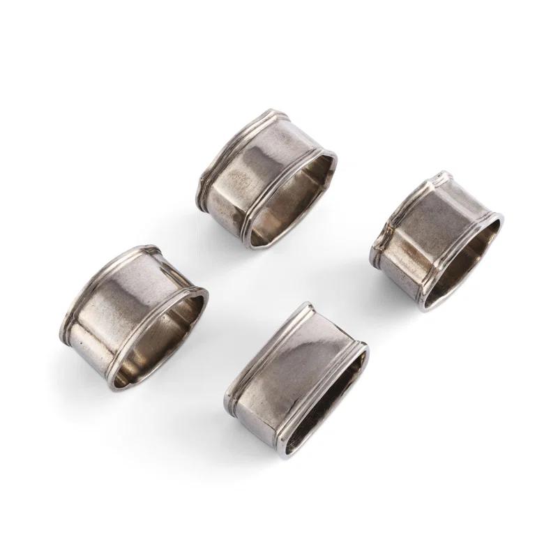 Vagabond House Medici Living Metal Napkin Ring (Set of 4)