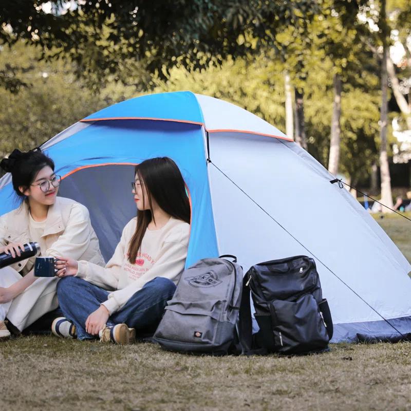 MoNiBloom 2 Person Instant Automatic Pop Up Camping Tent Waterproof Dome Tent with Rain Fly for Outdoor Hiking