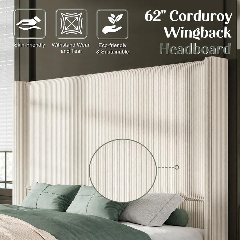 Willa Arlo™ Interiors Dunwoody Upholstered Wingback Platform Bed