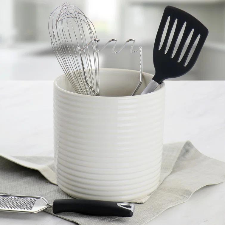 Martha Stewart Stoneware Kitchen Utensil Crock