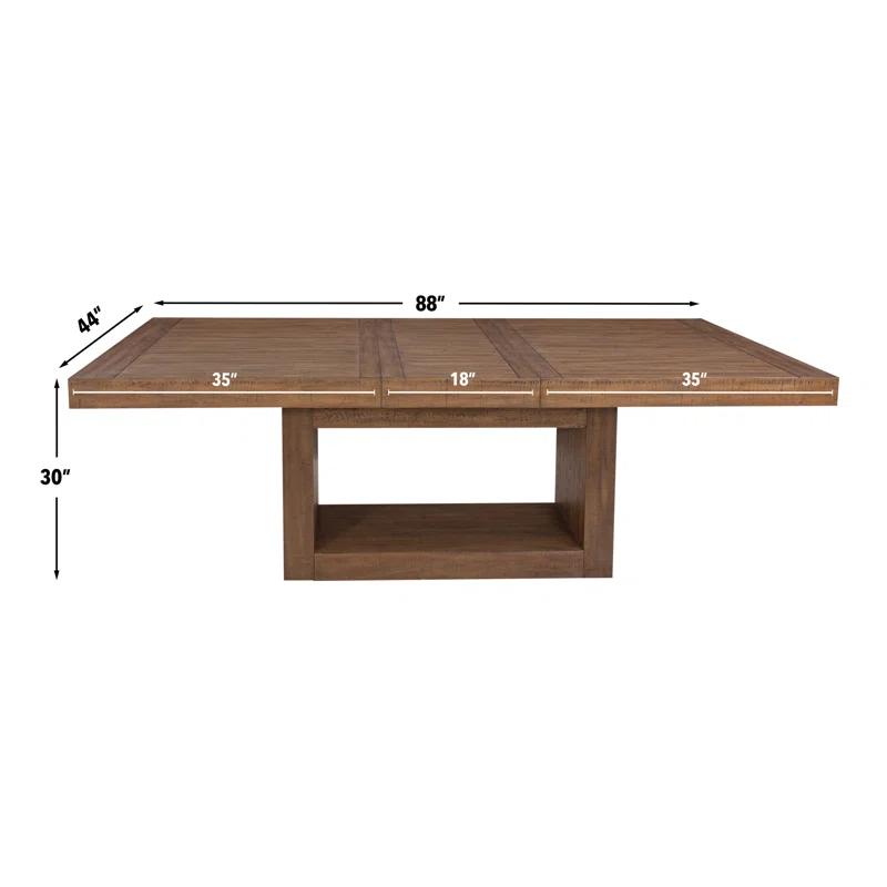 Latitude Run® Kameah Extendable Solid Wood Base Dining Table