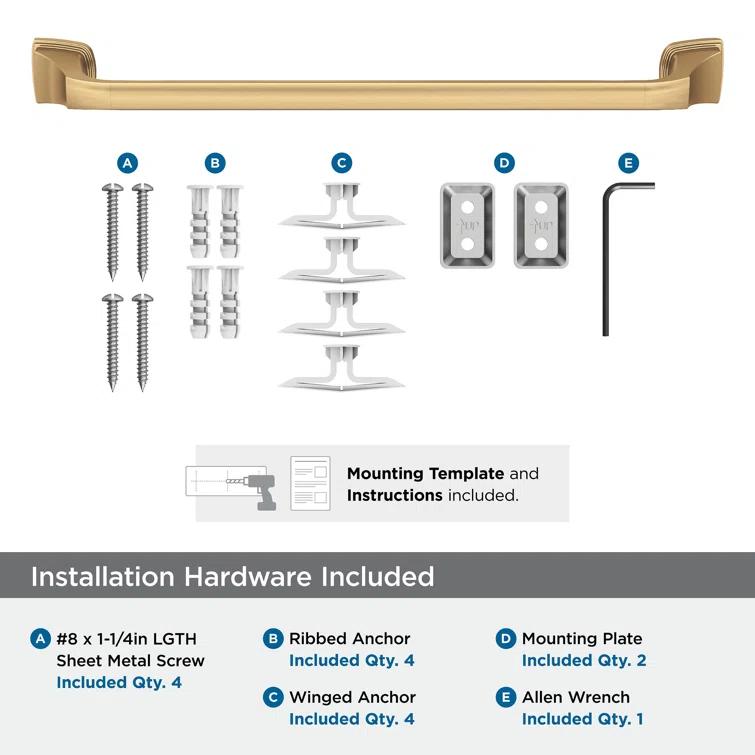 Amerock Revitalize 19.75" Wall Mounted Towel Bar BH36033CZ