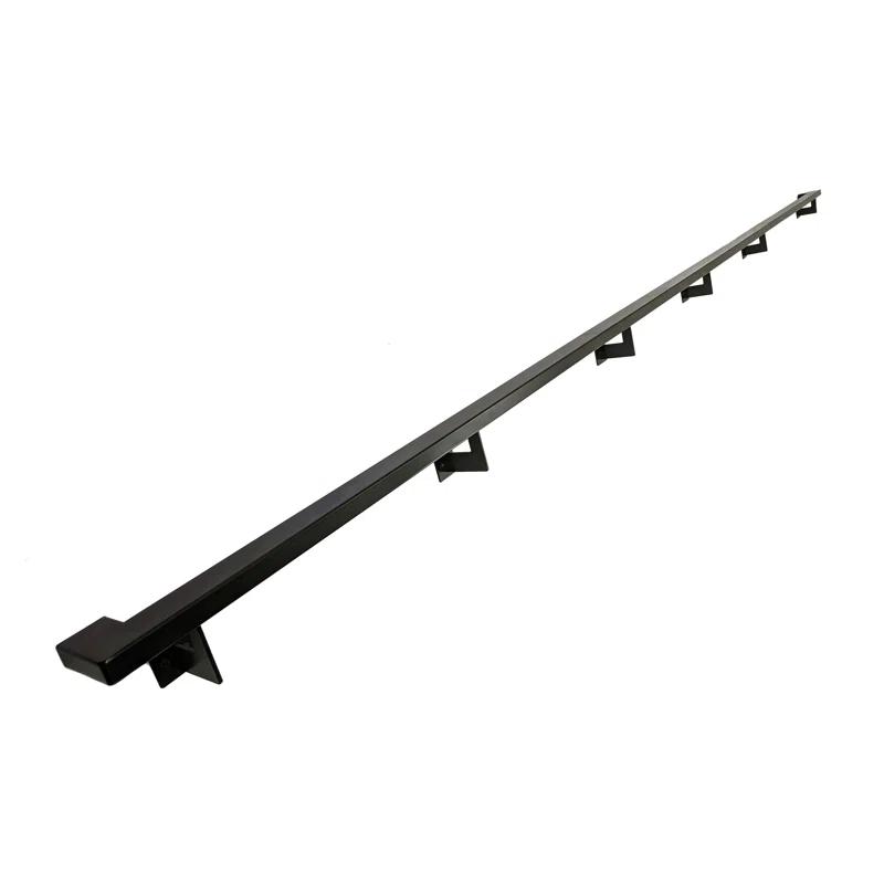 Concept Fusion 1100075 Urban Contemporary Handrail Grab Bar Kit, L Steel Brackets, Returns to Wall, Powder Coat