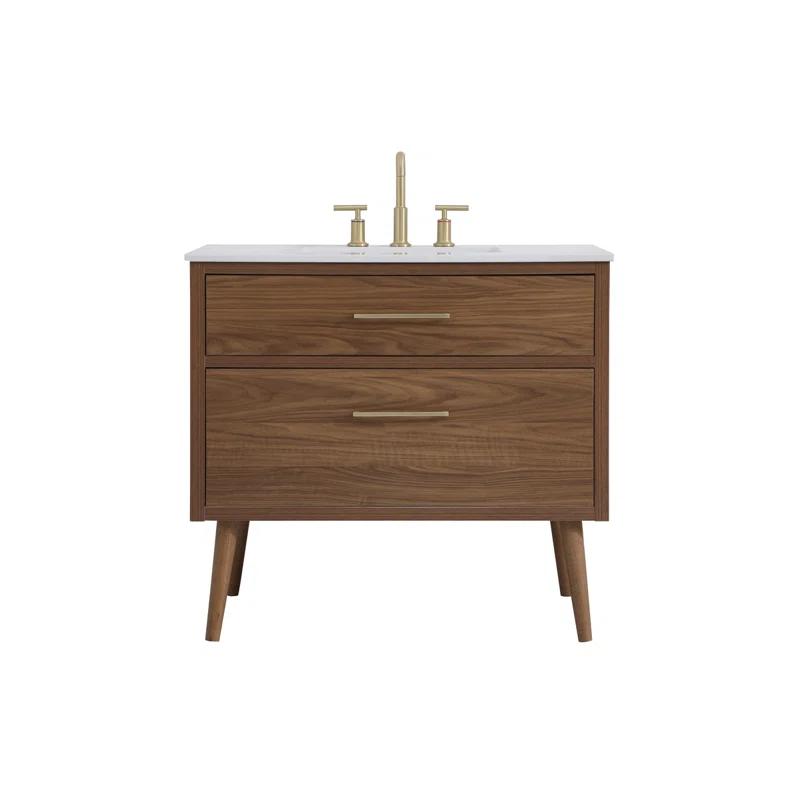Elegant Kitchen and Bath Elegant Kitchen and Bath 36 Inch Bathroom Vanity in White
