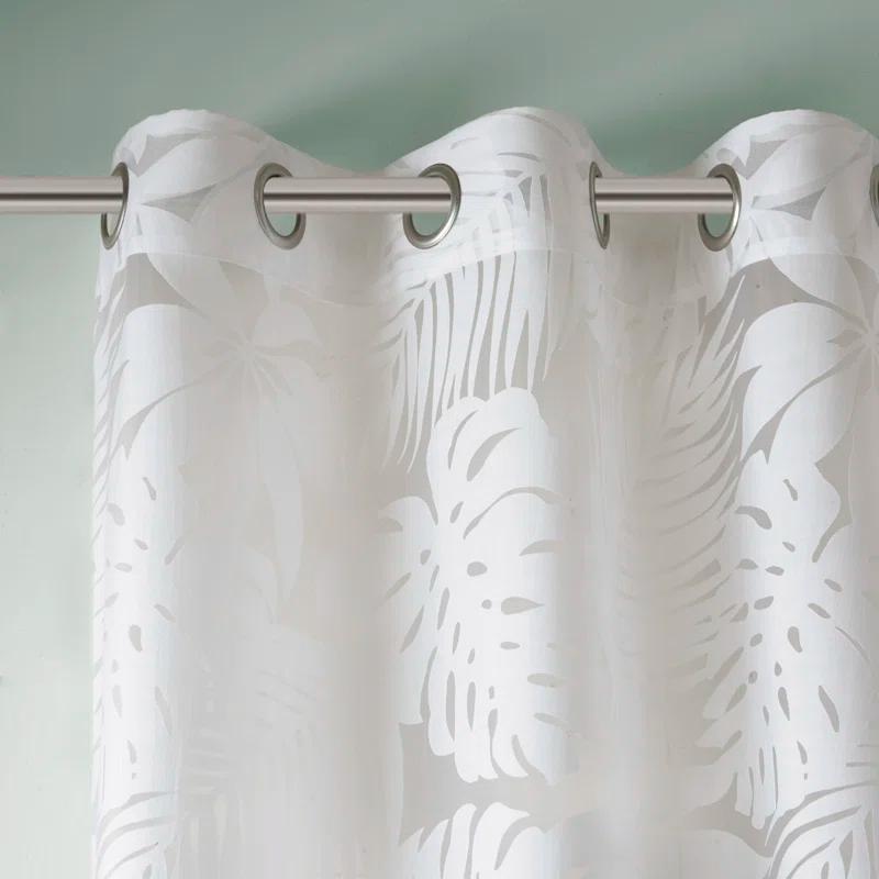 Leilani Palm Leaf Burnout Window Sheer