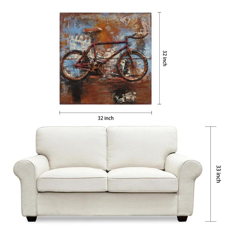Empire Art Direct 'Biking' 3D Metal Wall Art
