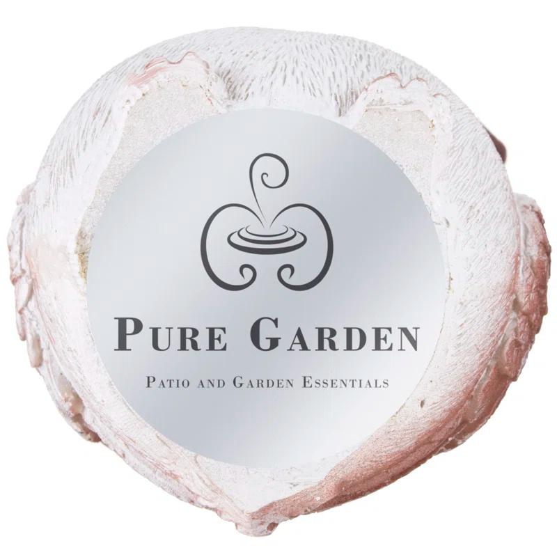 Pure Garden Weather- Resistant Owl Solar LED 2 Piece Light Statue Set- Decoys to Scare Birds Away (Set of 2)