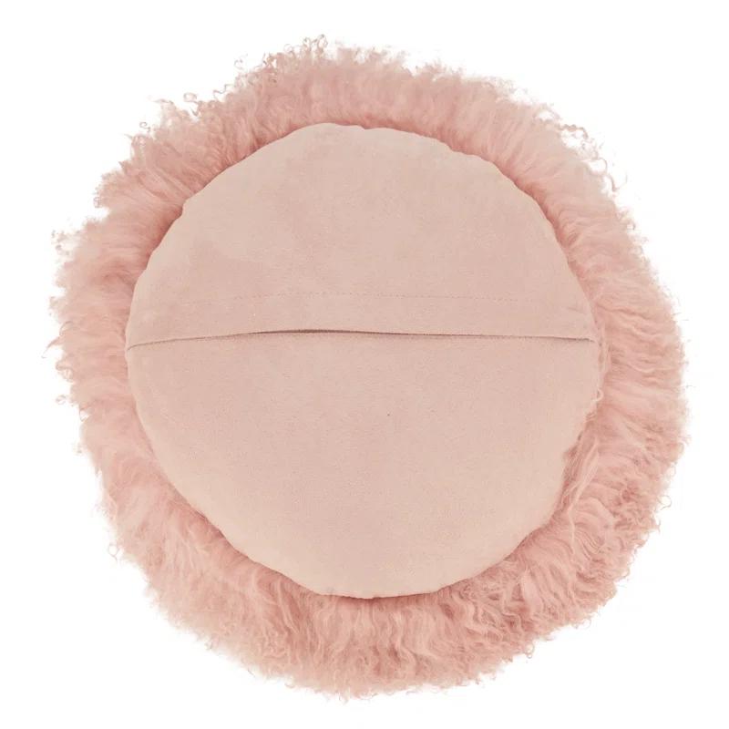 Saro Mongolian Lamb Pillows Throw Pillow