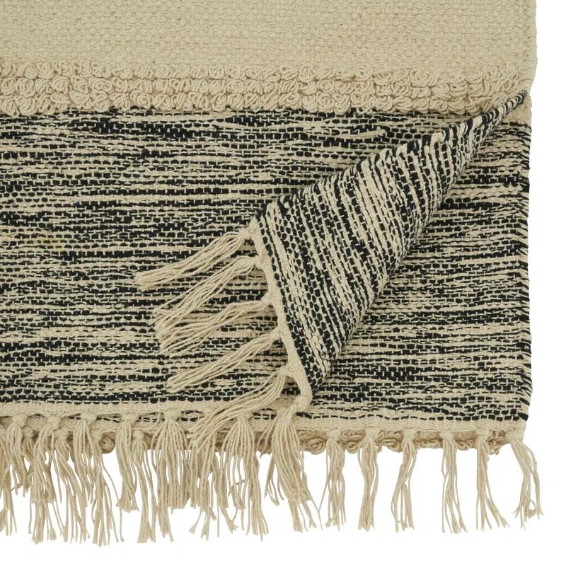 Saro Rectangular Striped Table Runner