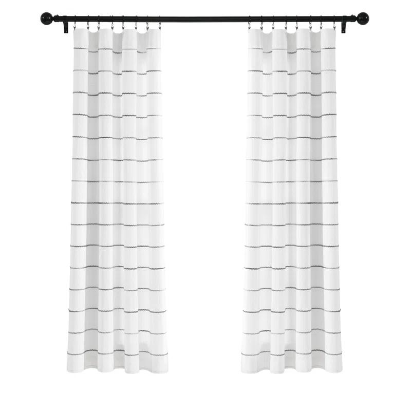 Lush Decor Reyna Semi Sheer Curtain Pair (Set of 2)