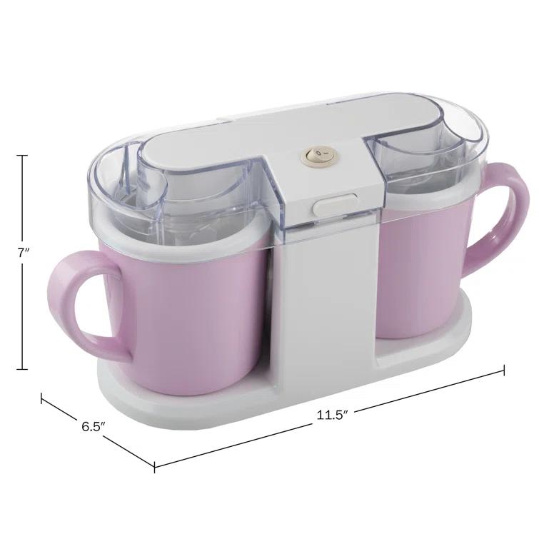 Classic Cuisine Ice Cream Maker - 2QT Ice Cream Machine Makes Sorbet, Gelato, Ice Cream, and Frozen Yogurt - Kitchen Appliances and Gadgets