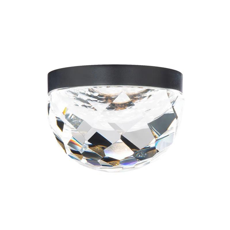 Modern Forms Cascade 6'' Crystal Bowl Dimmable LED Flush Mount