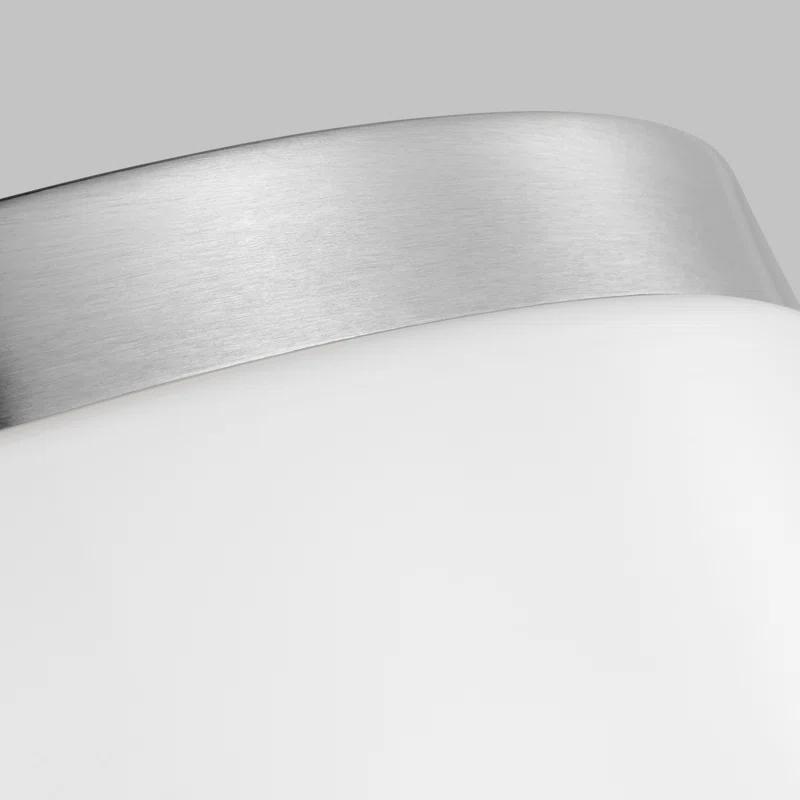 Helmes Single Light Glass LED Flush Mount