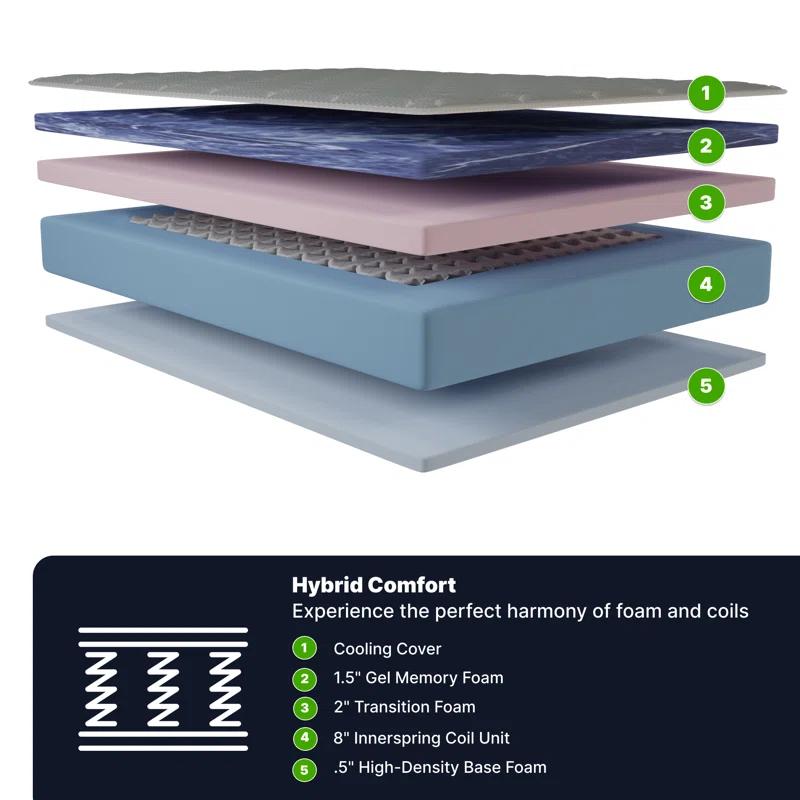 GhostBed GhostBed 12" Medium-Plush Hybrid Mattress