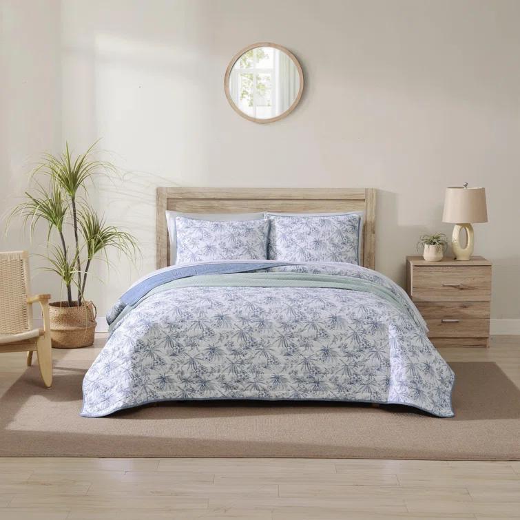 Tommy Bahama Home Tropical Cotton Floral Quilt Set