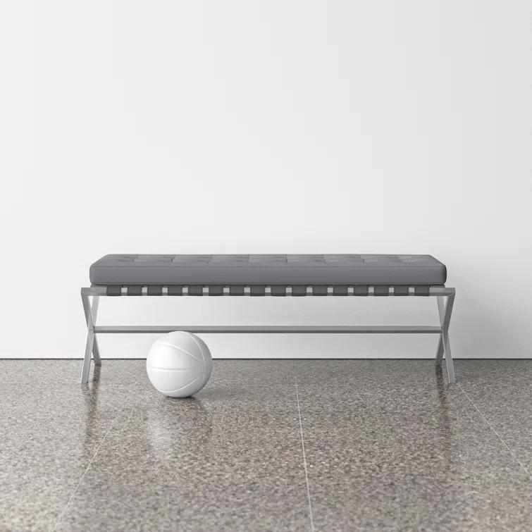 Canton 56" Vegan Leather Bench