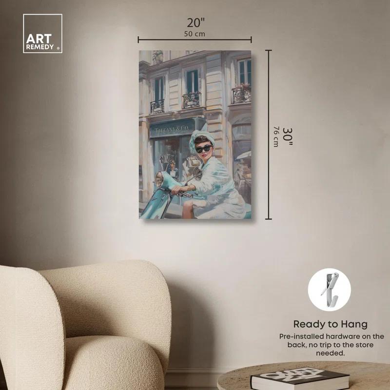 Art Remedy Holiday by the Store Canvas Coquette Trendy Art by Art Remedy